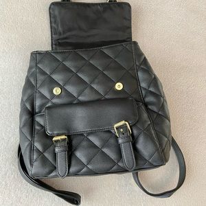 Wild Fable Quilted Black Backpack